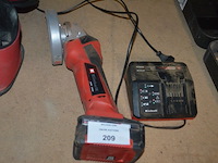 Schuurmachine milwaukee sps140 in tas, accu slijpschijf einhell met lader en accu te ag 18/115li (8,9) - afbeelding 6 van  8