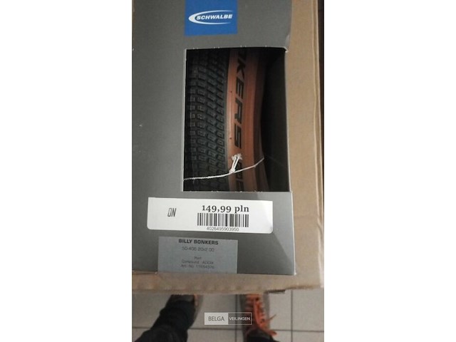 Schwalbe billy bonkers hs600 vouwband 20x2.00" (50-406) zwart/bruin skin performance addix - afbeelding 1 van  1