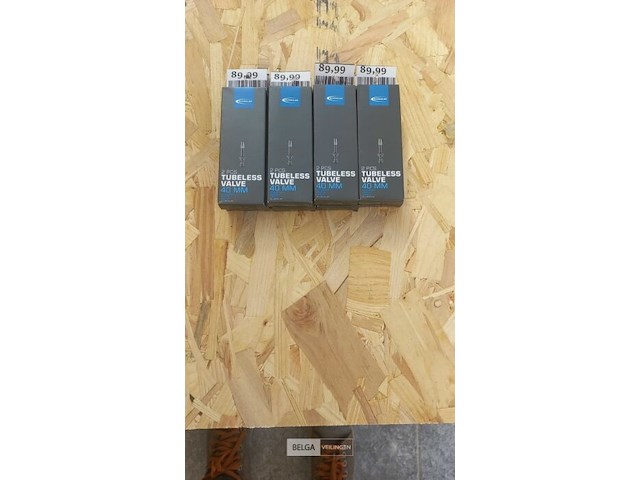 Schwalbe tubeless ventiel sv, set van 2 stuks, aluminium, 40 mm - afbeelding 1 van  1