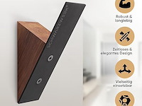 Schwarzwerk® set van 3 wandhaken - afbeelding 4 van  4