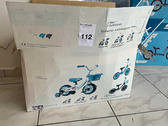 Scool kinder loopfiets (2x) - afbeelding 1 van  2