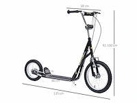 Scooter scooter fiets kind vanaf 5 jaar all terrain grote opblaasbare banden - afbeelding 3 van  4