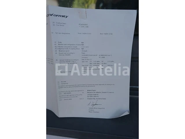 Scooter yamaha yp125e (2009-3,155 km)(vin:vtlse068000011913) - afbeelding 18 van  31