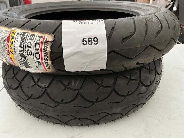 Scooterbanden bridgestone + continental(2x) - afbeelding 1 van  1