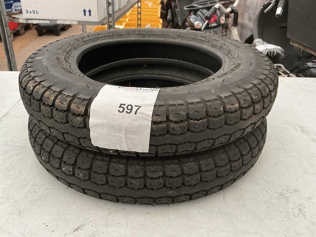 Scooterbanden dunlop(2x) - afbeelding 1 van  1