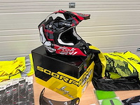 Scorpion exo evo air motorhelm + visors + fluovesten - afbeelding 2 van  7