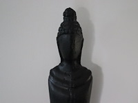 Sculptuur buddha mangohout - afbeelding 4 van  6