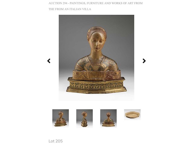 Sculptuur italiaans renaissance buste - afbeelding 14 van  17