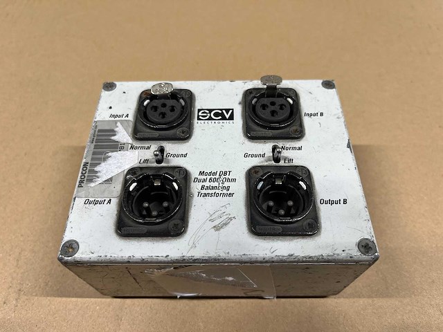 Scv electronics dbt dual 600ohm balancing transformer - afbeelding 1 van  1