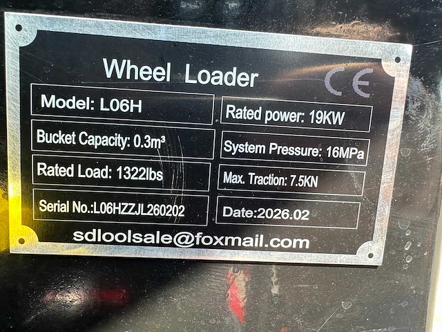 Sdlool - 2026 - l06h - wiellader - afbeelding 42 van  47