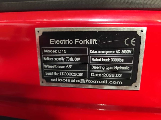 Sdlool - 26 - cpd15 - vorkheftruck elektricsh - afbeelding 16 van  16