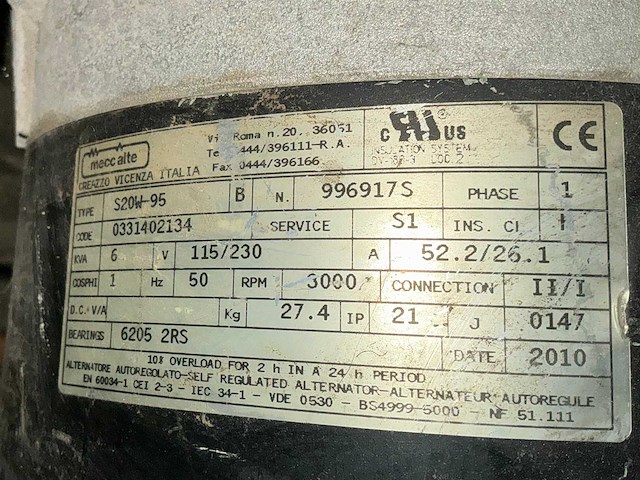 Sdmo hx6000 stroomgenerator - afbeelding 7 van  8