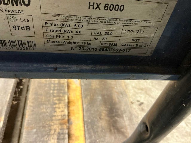 Sdmo hx6000 stroomgenerator - afbeelding 8 van  8