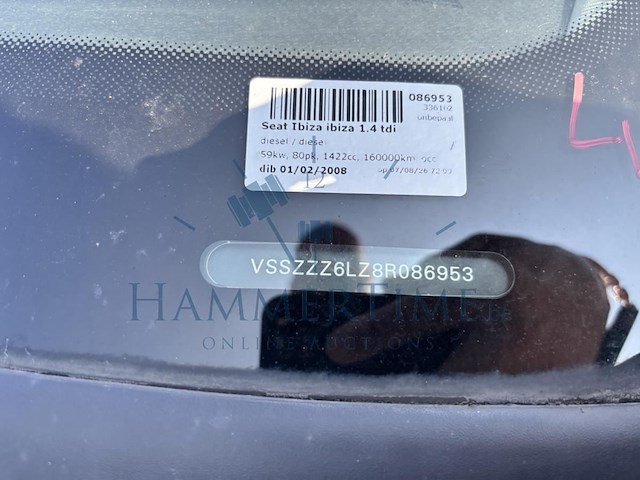 Seat ibiza 1.4 tdi ecomotive cool dpf, 2008 - afbeelding 19 van  36