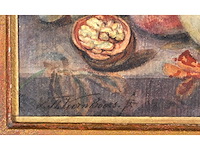 Sebastiaan theodorus voorn boers - stilleven met fruit - aquarel - 23x30 cm - afbeelding 3 van  8
