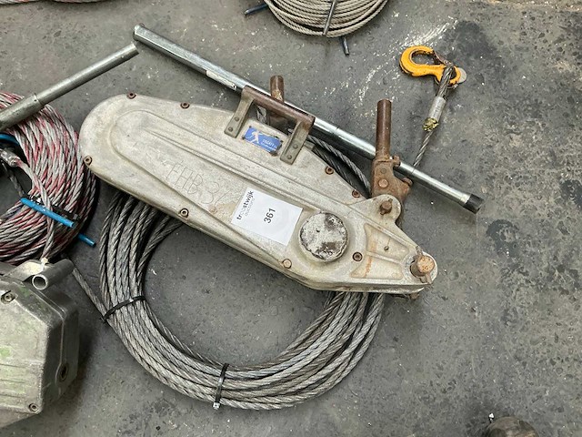 Secait t-35 staalkabel takel / tirfor - afbeelding 1 van  6