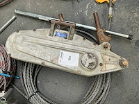 Secait t-35 staalkabel takel / tirfor - afbeelding 2 van  6
