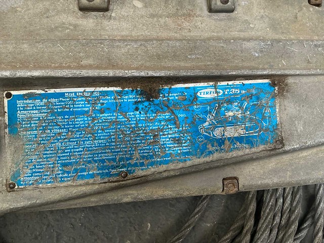 Secait t-35 staalkabel takel / tirfor - afbeelding 4 van  6