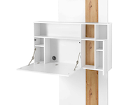 Secretaire inovo 120cm 1 deur - wit/eik - afbeelding 3 van  7