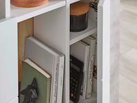 Secretaire inovo 120cm 1 deur - wit/eik - afbeelding 4 van  7