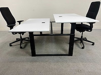 Sedus - 2p workbench + 2 x steelcase reply bureaustoelen - bureau (5x) - afbeelding 8 van  14
