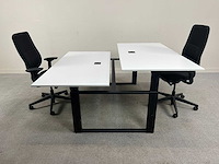Sedus - 2p workbench + 2 x steelcase reply bureaustoelen - bureaus (3x) - afbeelding 5 van  10