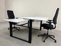 Sedus - 2p workbench + 2 x steelcase reply bureaustoelen - bureaus (3x) - afbeelding 8 van  10