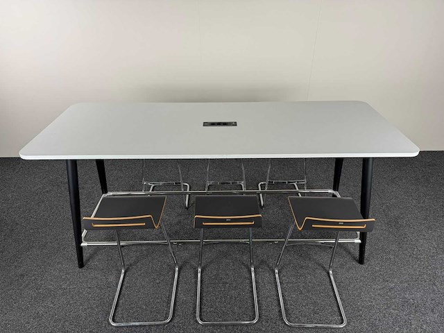Sedus - bartafel + 6 barkrukken - vergaderset - afbeelding 1 van  5