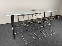 Sedus - bartafel + 6 barkrukken - vergaderset - afbeelding 1 van  3