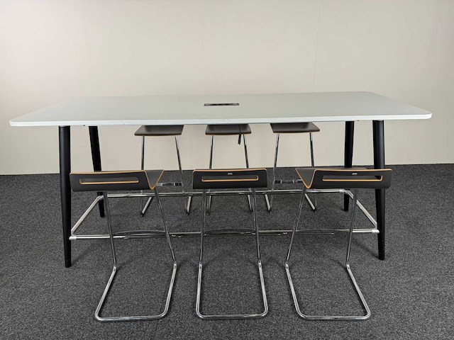 Sedus - bartafel + 6 barkrukken - vergaderset - afbeelding 2 van  3