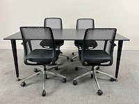 Sedus - mastermind - tafel+4 stoelen - vergaderset