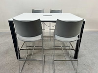 Sedus - mastermind hoge vergadertafel + 4 x casala hoge krukken - vergaderset - afbeelding 7 van  14
