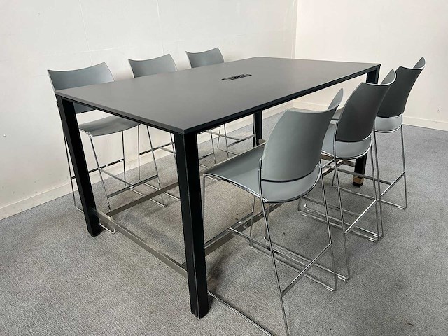 Sedus - mastermind hoge vergadertafel + 6 x casala hoge krukken - vergaderset - afbeelding 1 van  7