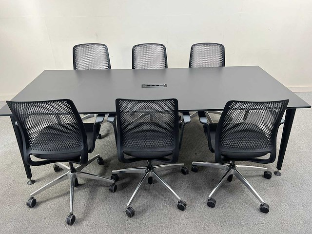 Sedus - mastermind tafel + 6 x sedus se:motion stoelen - vergaderset - vergaderset - afbeelding 4 van  11