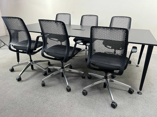 Sedus - mastermind tafel + 6 x sedus se:motion stoelen - vergaderset - vergaderset - afbeelding 5 van  11