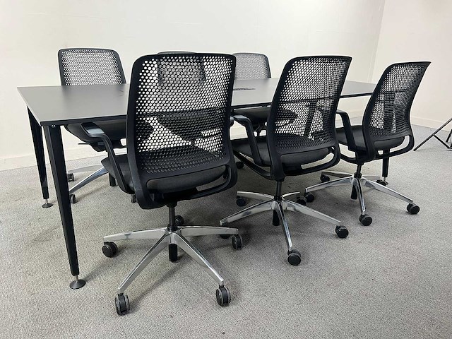 Sedus - mastermind tafel + 6 x sedus se:motion stoelen - vergaderset - vergaderset - afbeelding 8 van  11