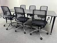 Sedus - mastermind tafel + 6 x sedus se:motion stoelen - vergaderset - vergaderset - afbeelding 5 van  11