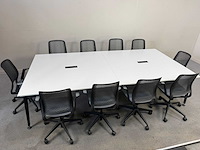 Sedus - mastermind vergadertafel + 10 sedus motion vergader/bureaustoelen - vergadertafel - afbeelding 3 van  6