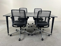 Sedus - vergadertafel + 4 sedus se:motion vergaderstoelen - vergaderset - afbeelding 1 van  9
