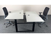 Sedus/drabert - dubbele workbench incl 2 x bureaustoelen - bureau (2x) - afbeelding 6 van  8