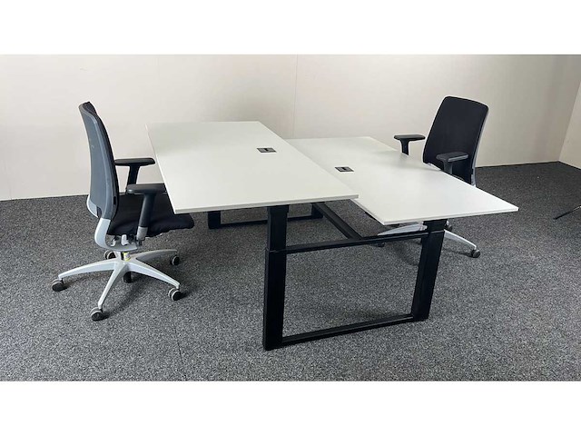 Sedus/drabert - dubbele workbench incl 2 x bureaustoelen - bureau (2x) - afbeelding 5 van  7