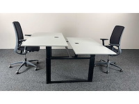 Sedus/drabert - dubbele workbench incl 2 x bureaustoelen - bureau