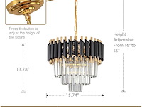 Seenvlog moderne led kristallen hanglamp - afbeelding 4 van  4