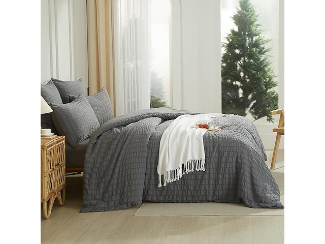 Seersucker beddengoed (135 x 200 cm) - afbeelding 3 van  4