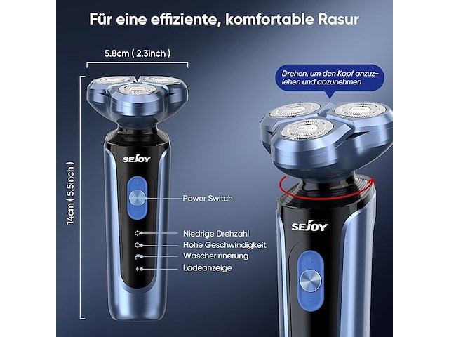 Sejoy elektrisch scheerapparaat - afbeelding 2 van  4
