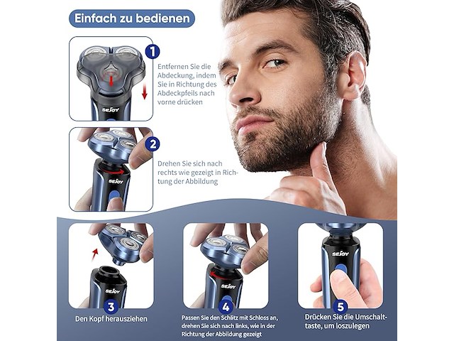 Sejoy elektrisch scheerapparaat - afbeelding 3 van  4