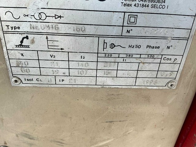 Selco neomig160 mig lasapparaat - afbeelding 9 van  9