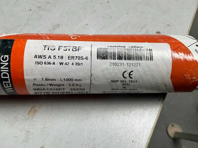 Selectarc tig f57bp koker tig-lasdraad (5x) - afbeelding 3 van  4
