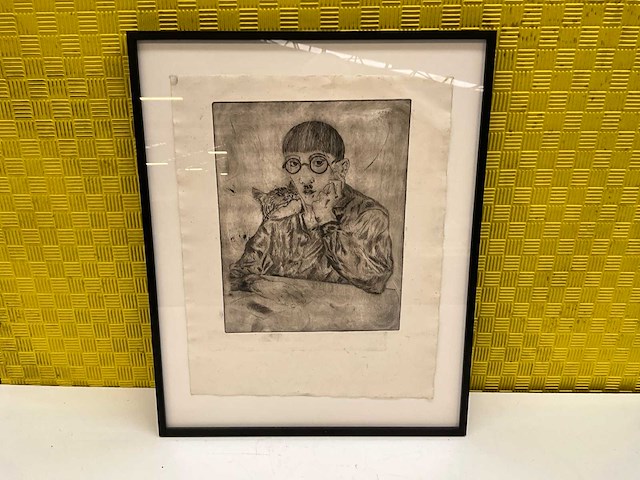 Self-portait with cat (léonard tsuguharu foujita) - afbeelding 1 van  5