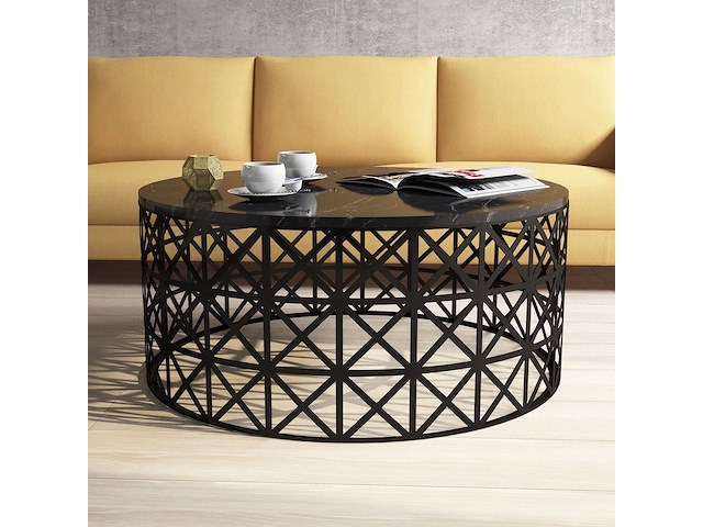 Selin salontafel | 100% melamine | zwart - afbeelding 1 van  4